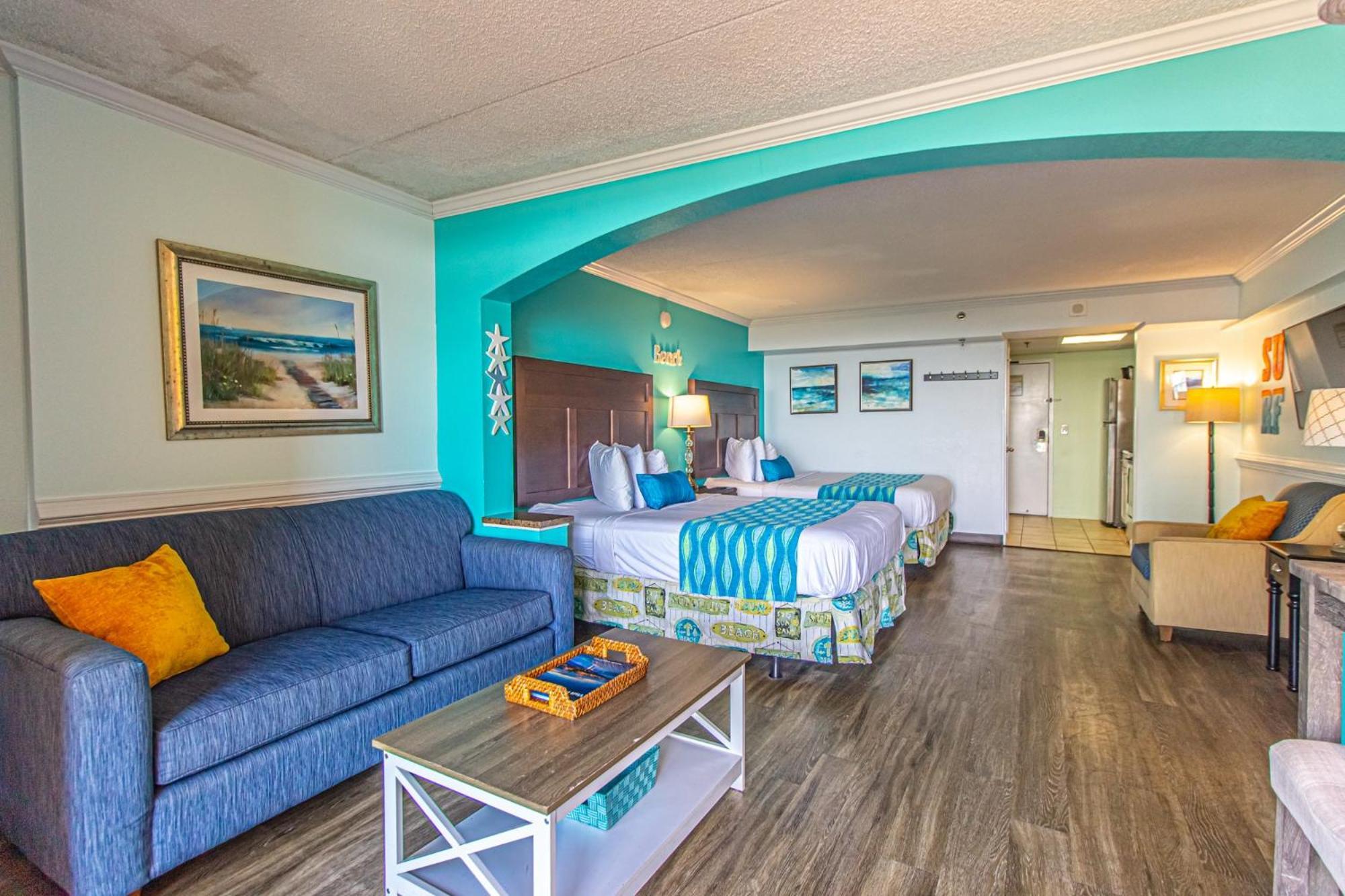 Oversized Ocean View Queen Suite With Beautiful Fireplace And Accents - Sleeps 4 Guests! Myrtle Beach Habitación foto