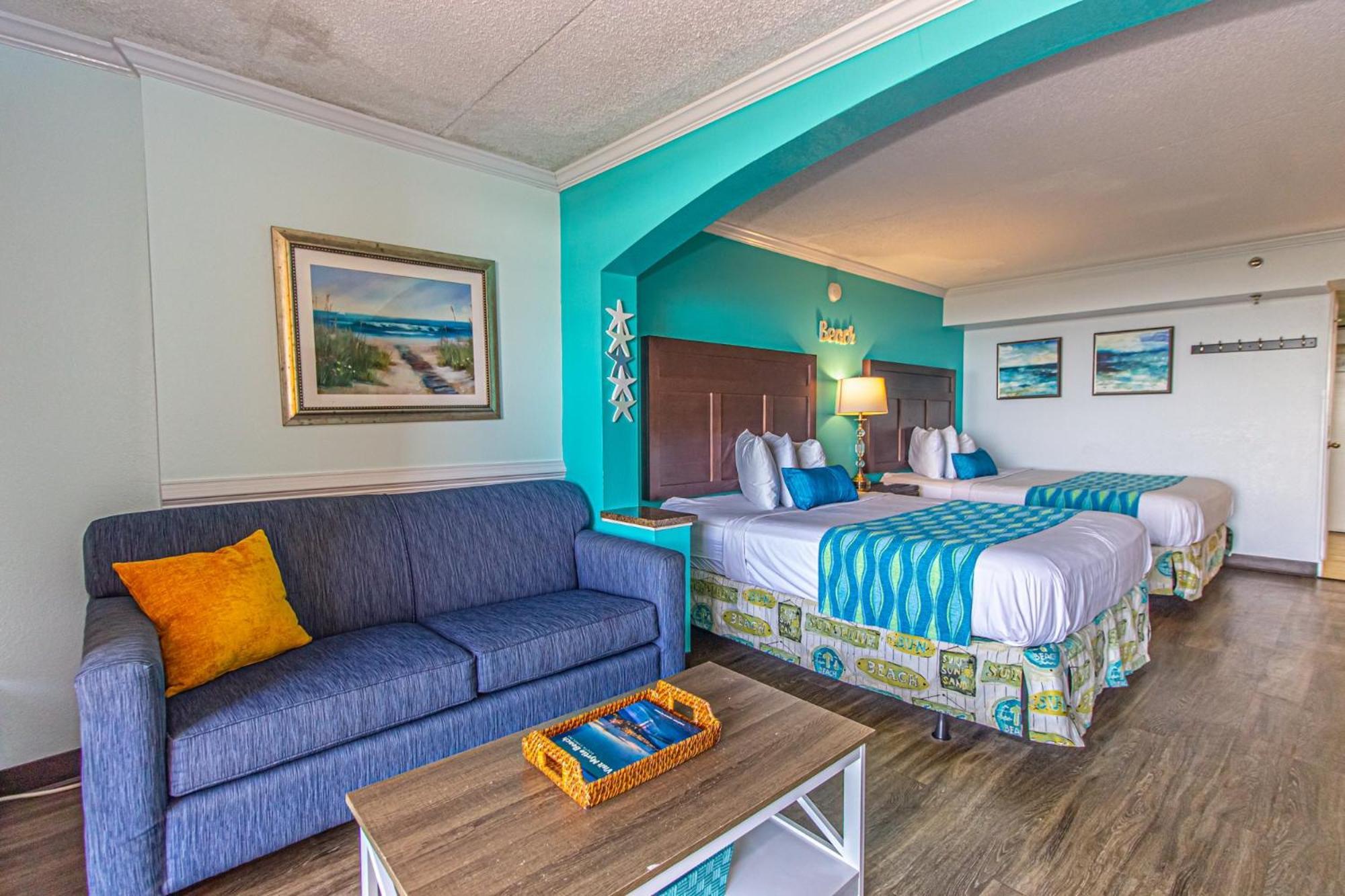Oversized Ocean View Queen Suite With Beautiful Fireplace And Accents - Sleeps 4 Guests! Myrtle Beach Habitación foto